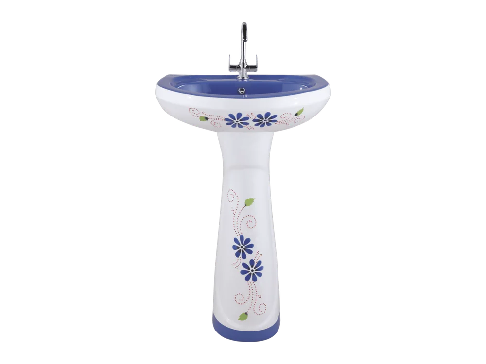 Pedestal Wash Basin 3001 – Alpine Blue
