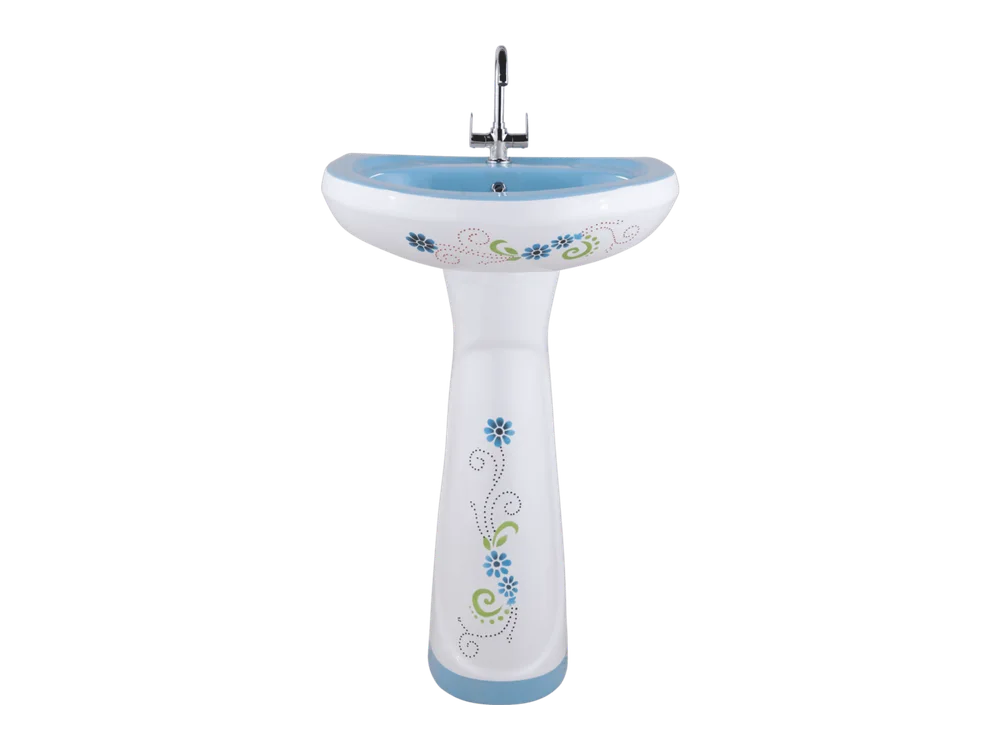 Pedestal Wash Basin 3004 – Blue
