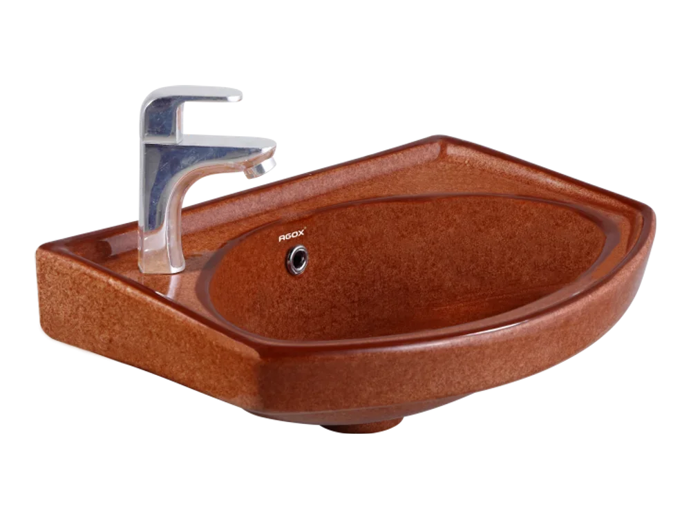 Rustic Wash Basin – Red Brown